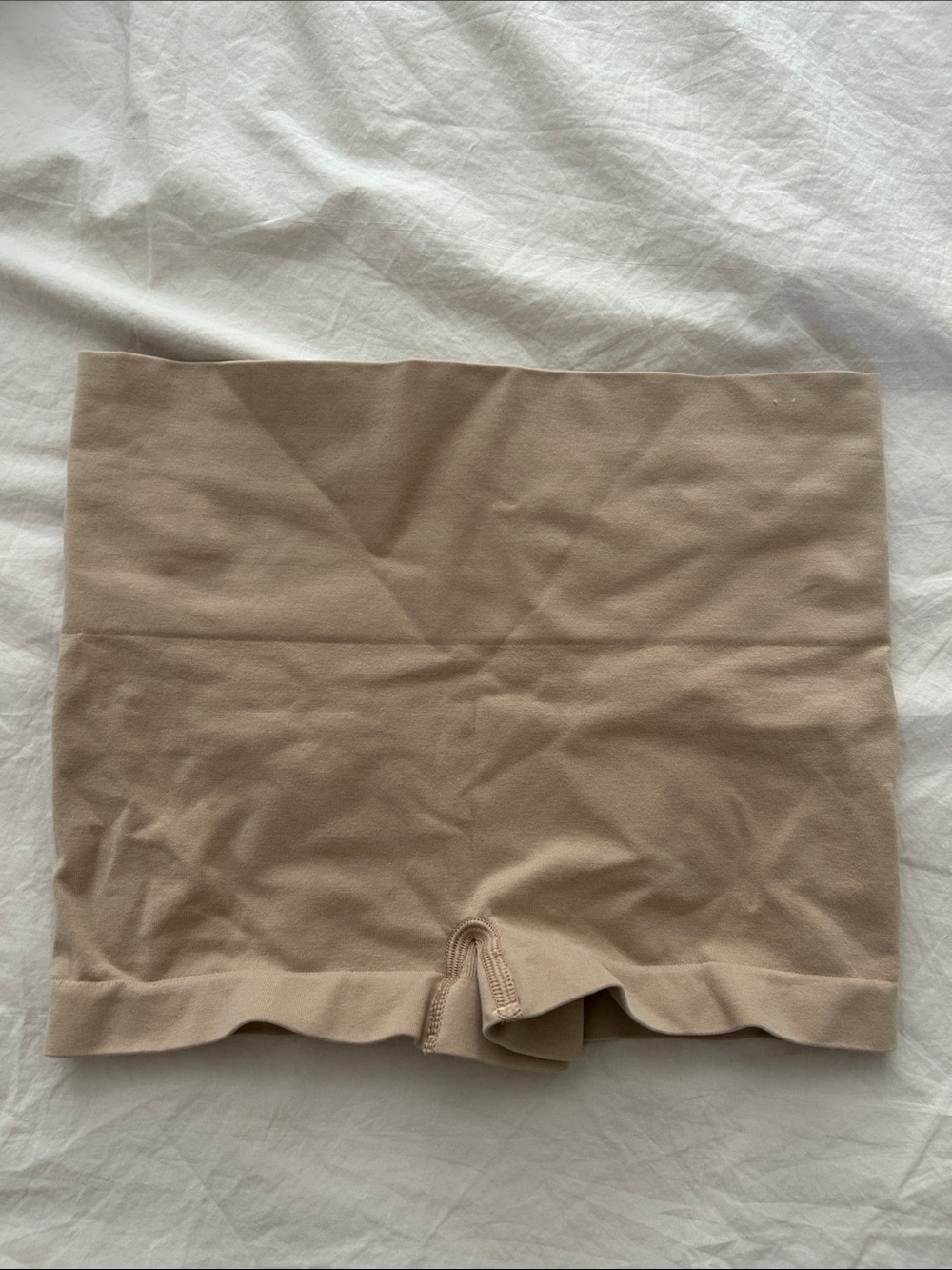 SPANX Beige High-Waist Supima® Cotton Boyshort
